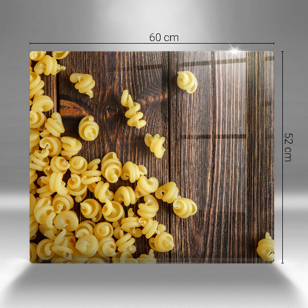 Üveg vágódeszka Tészta az asztalon