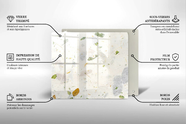 Üveg vágódeszka Lehulló levelek