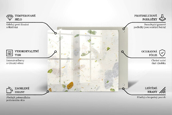 Üveg vágódeszka Lehulló levelek