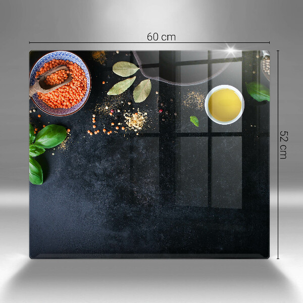 Üveg vágódeszka Fűszertálak