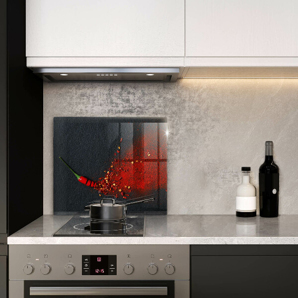 Üveg vágódeszka Csili paprika