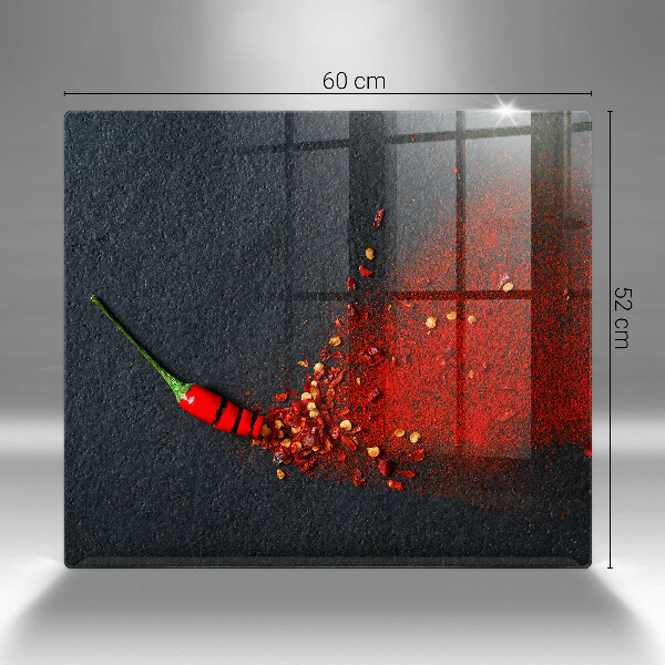 Üveg vágódeszka Csili paprika