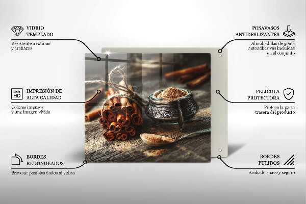 Üveg vágódeszka Vanília hüvely