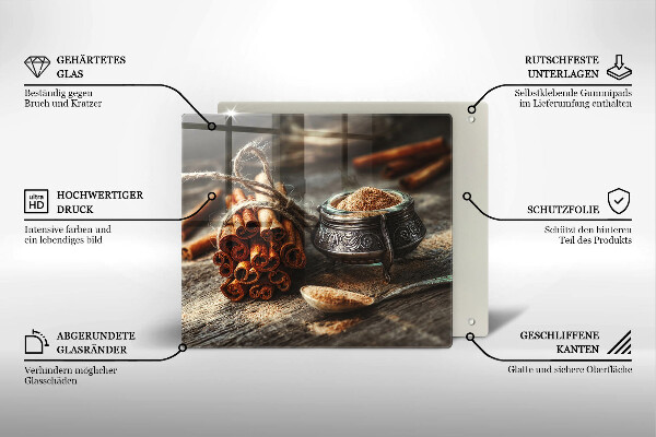 Üveg vágódeszka Vanília hüvely