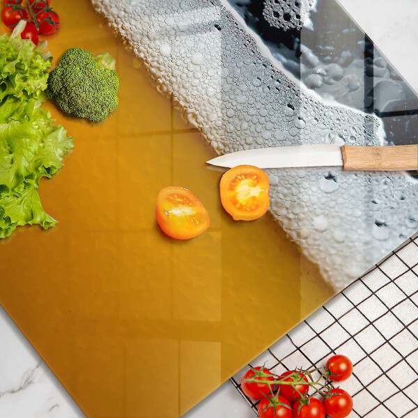 Üveg vágódeszka Igyál sörhabot