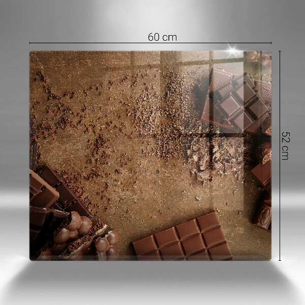Üveg vágódeszka Csokoládé édességek