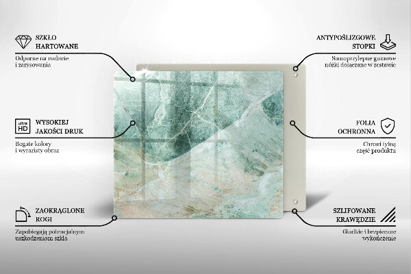 Üveg vágódeszka Kő szerkezet