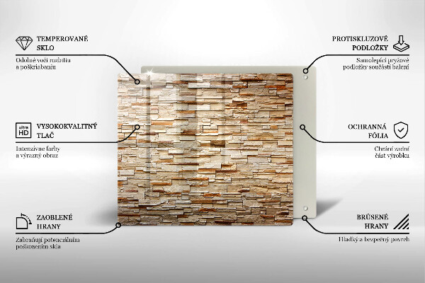 Üveg vágódeszka Díszítő kövek textúrája