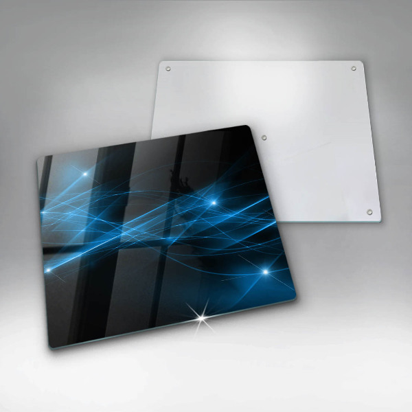 Üveg vágódeszka Absztrakt kék füst