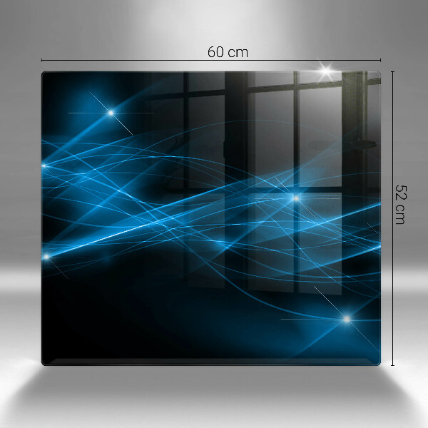 Üveg vágódeszka Absztrakt kék füst