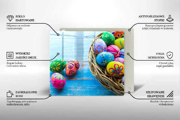 Üveg vágódeszka Húsvéti tojások Húsvéti tojások