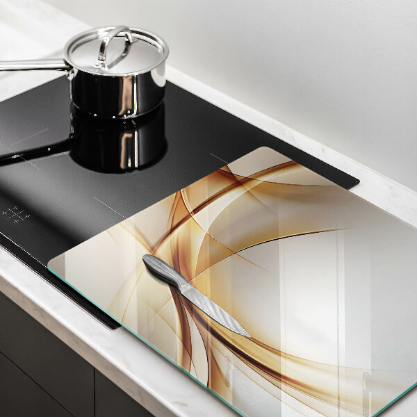 Üveg vágódeszka Absztrakt formák