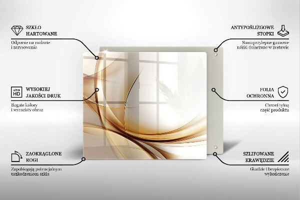 Üveg vágódeszka Absztrakt formák