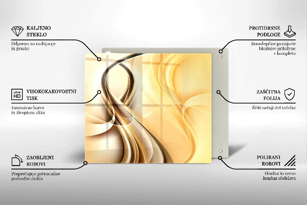 Üveg vágódeszka Füst absztrakció