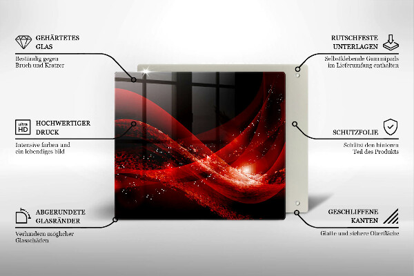 Üveg vágódeszka Modern absztrakció
