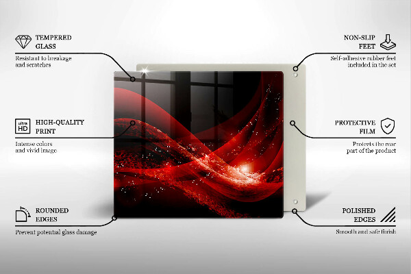 Üveg vágódeszka Modern absztrakció