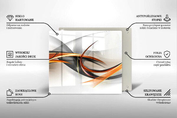 Üveg vágódeszka Modern formák