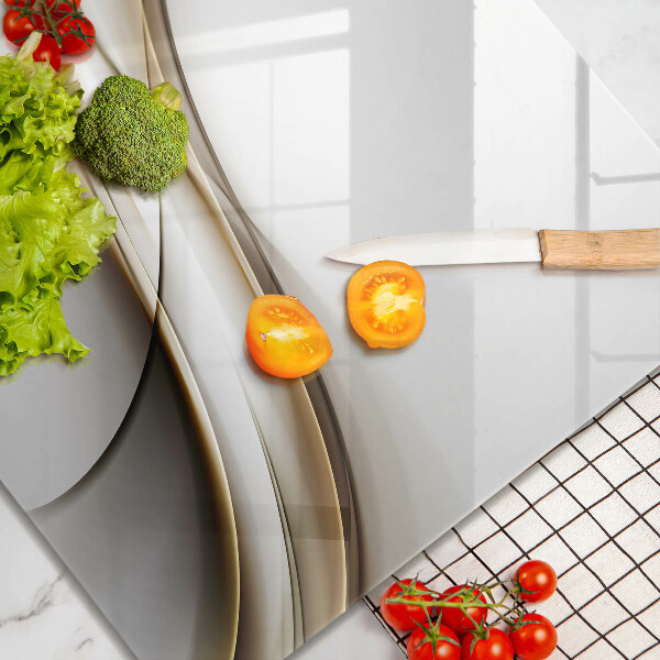 Üveg vágódeszka Lágy vonalak absztrakciója