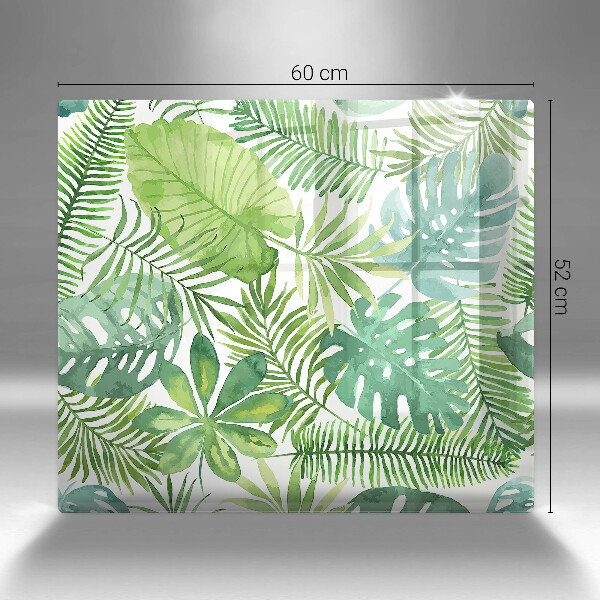 Üveg vágódeszka Akvarell boho levelek