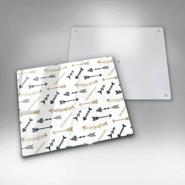 Üveg vágódeszka Boho nyilak minta