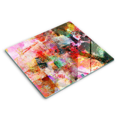 Üveg vágódeszka Festék absztrakció