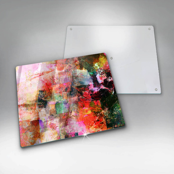 Üveg vágódeszka Festék absztrakció