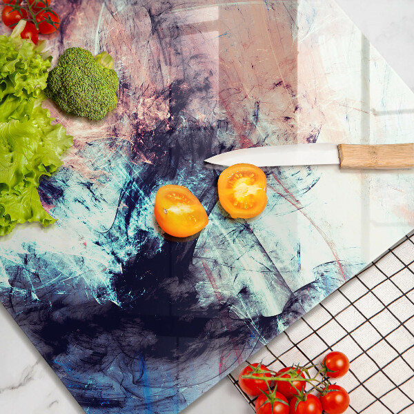 Üveg vágódeszka Festett absztrakció