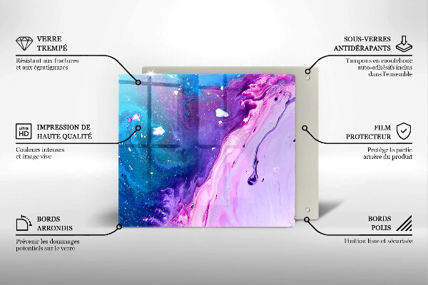 Üveg vágódeszka Absztrakciós tinták