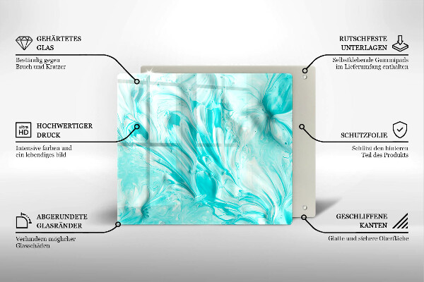 Üveg vágódeszka Absztrakciós festékek