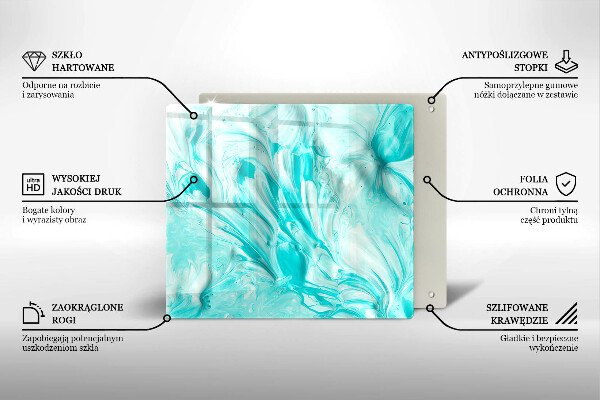 Üveg vágódeszka Absztrakciós festékek