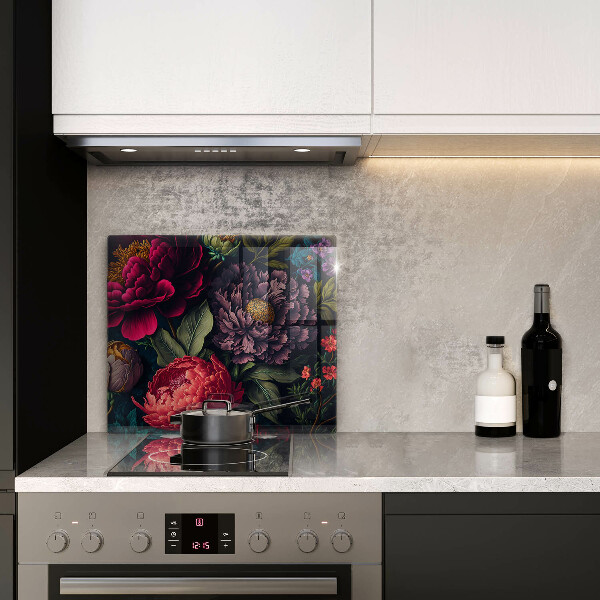 Üveg vágódeszka Gyönyörű virágok