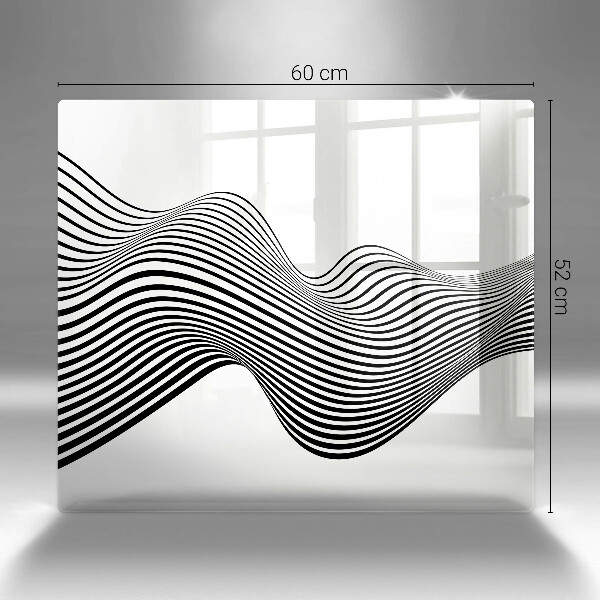 Üveg vágódeszka Lineáris absztrakció