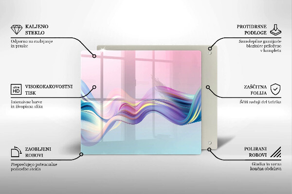 Üveg vágódeszka Pasztell absztrakció