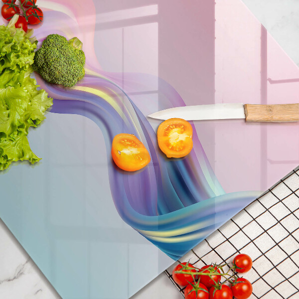 Üveg vágódeszka Pasztell absztrakció