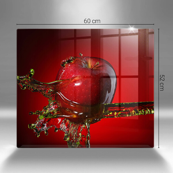 Üveg vágódeszka Alma gyümölcs vízben