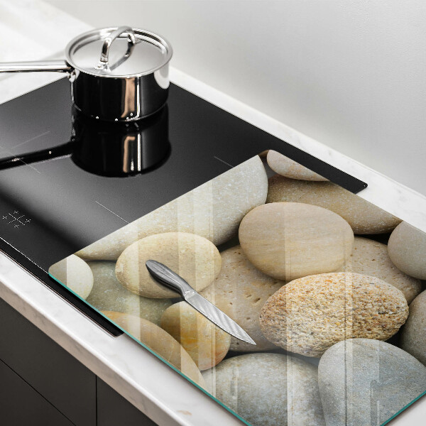 Üveg vágódeszka Ovális kövek mintája