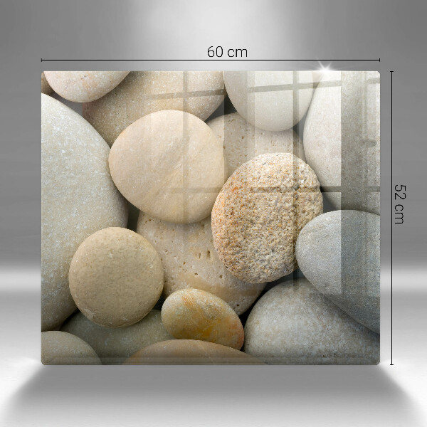 Üveg vágódeszka Ovális kövek mintája