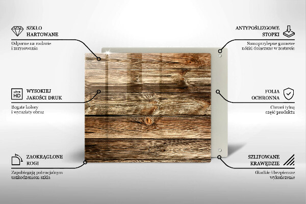 Üveg vágódeszka Fa deszka textúra