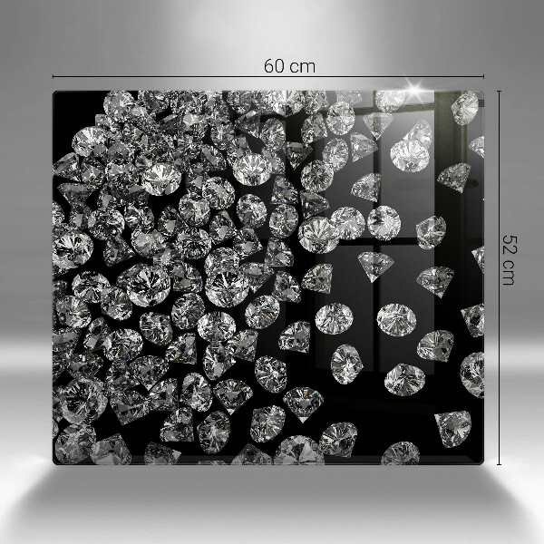 Üveg vágódeszka Gyémántok gyémántok