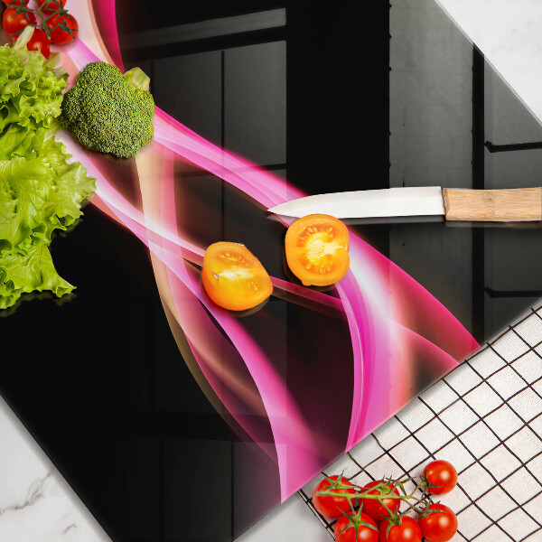 Üveg vágódeszka Absztrakt neon füst