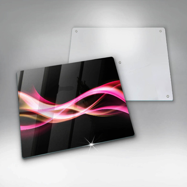 Üveg vágódeszka Absztrakt neon füst