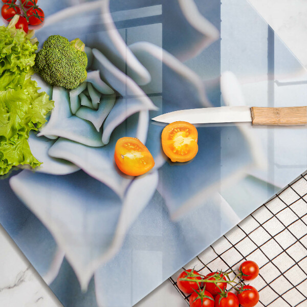 Üveg vágódeszka Virágos növény