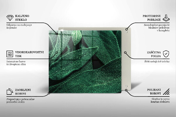 Üveg vágódeszka A növény levelei