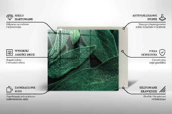 Üveg vágódeszka A növény levelei