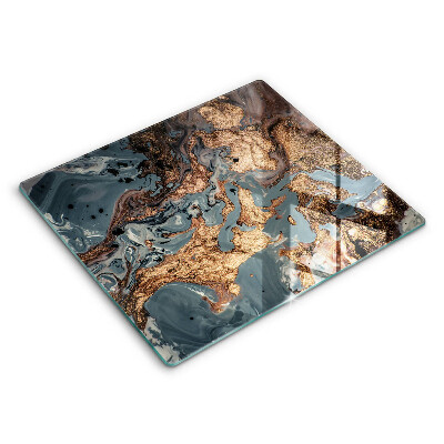 Üveg vágódeszka Arany sziklaszerkezet