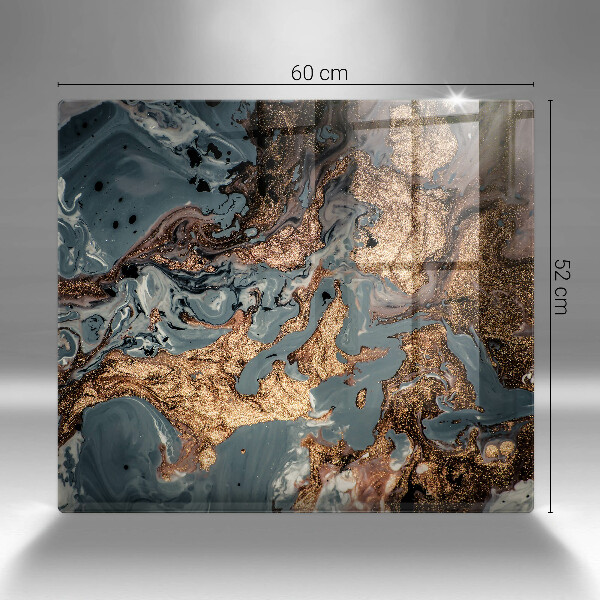 Üveg vágódeszka Arany sziklaszerkezet