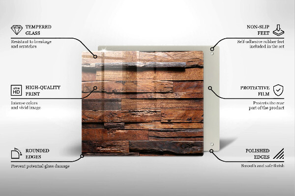 Üveg vágódeszka Dekoratív fa táblák