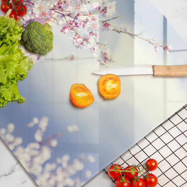 Üveg vágódeszka Virágzó fa