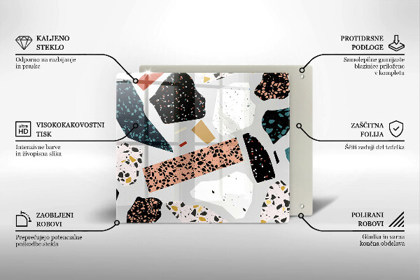 Üveg vágódeszka Kőedény