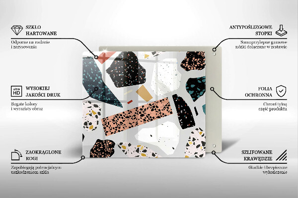 Üveg vágódeszka Kőedény